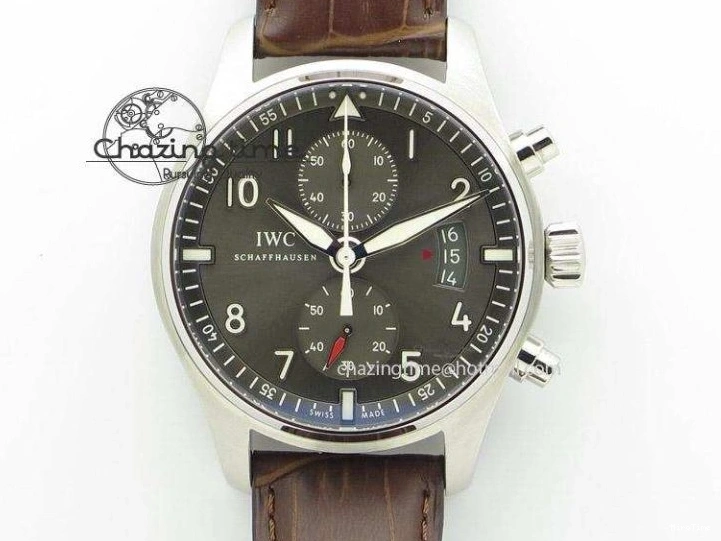 MIROTIME 0101 Portugieser Chrono  42 IW390406 RG ZF 1:1 Best Edition Blue Dial on Brown Leather Strap A Durable 7129